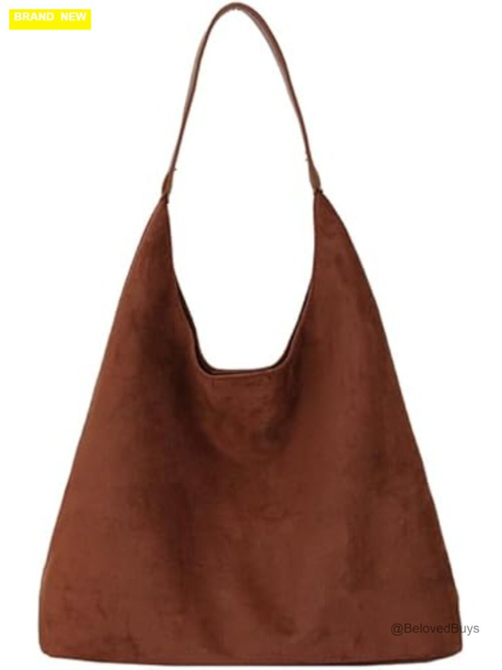 Faux Suede Woven Tote Bag Shoulder Hobo Handbag
